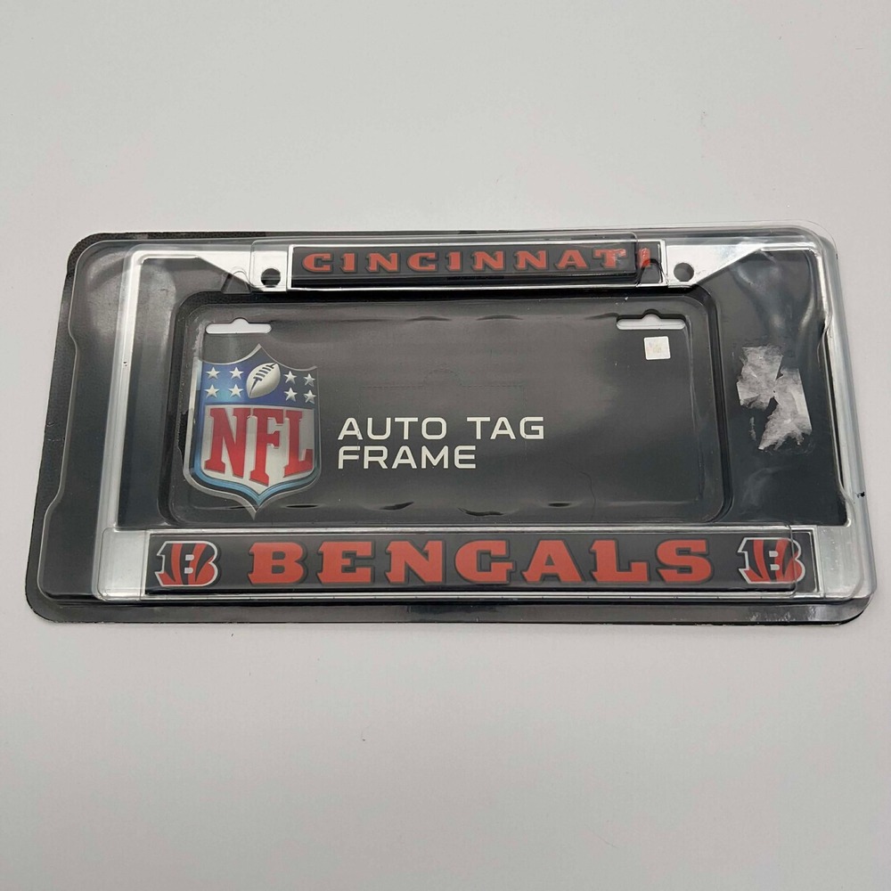 Cincinnati Bengals NFL Auto Tag Frame USA Assembled New‎ In Packaging